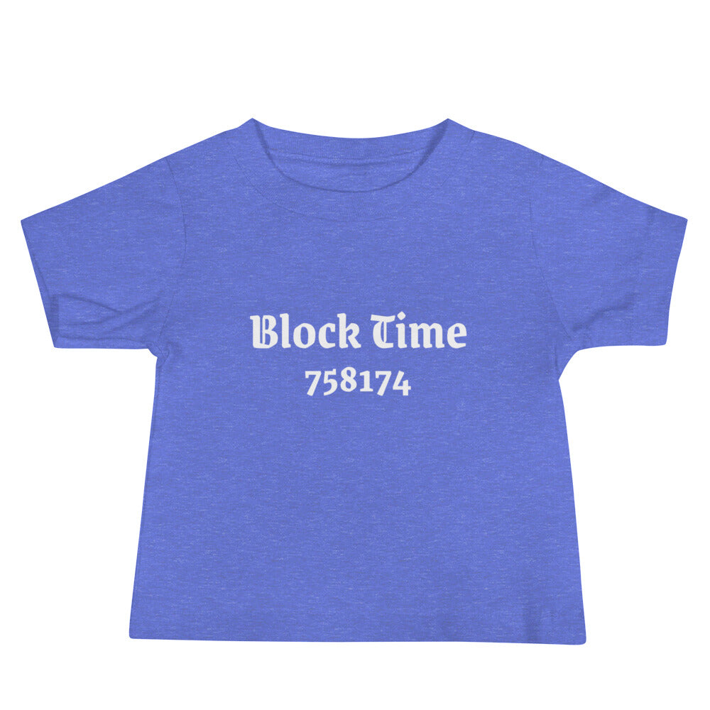 Block Time Personalized Baby Jersey Short Sleeve Tee