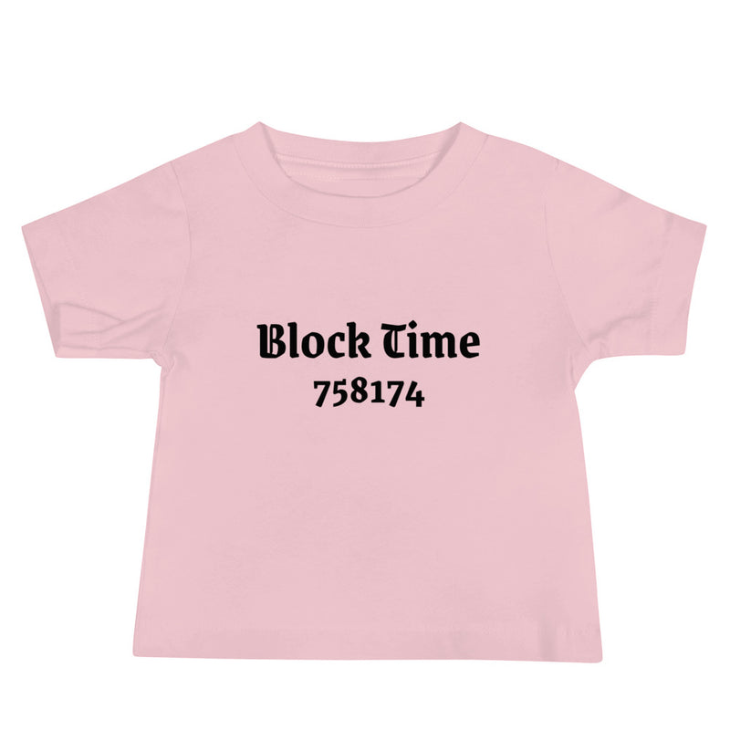 Block Time Personalized Baby Jersey Short Sleeve Tee