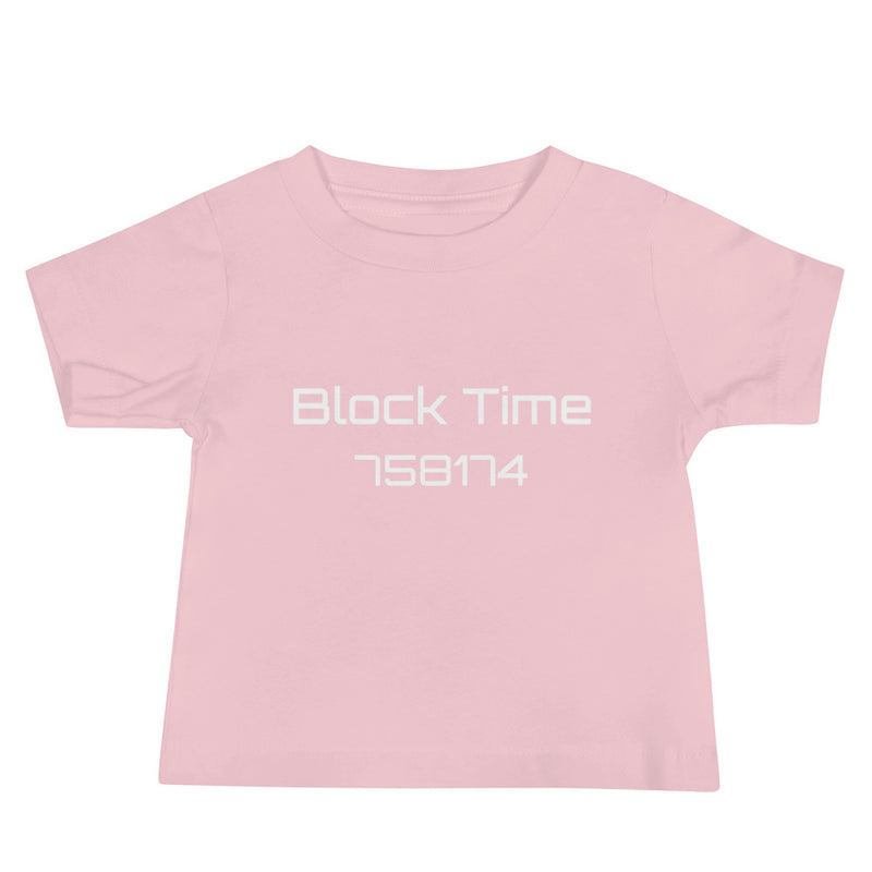 Block Time Personalized Baby Jersey Short Sleeve Tee