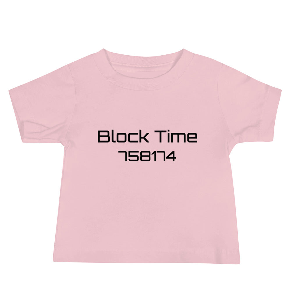 Block Time Personalized Baby Jersey Short Sleeve Tee
