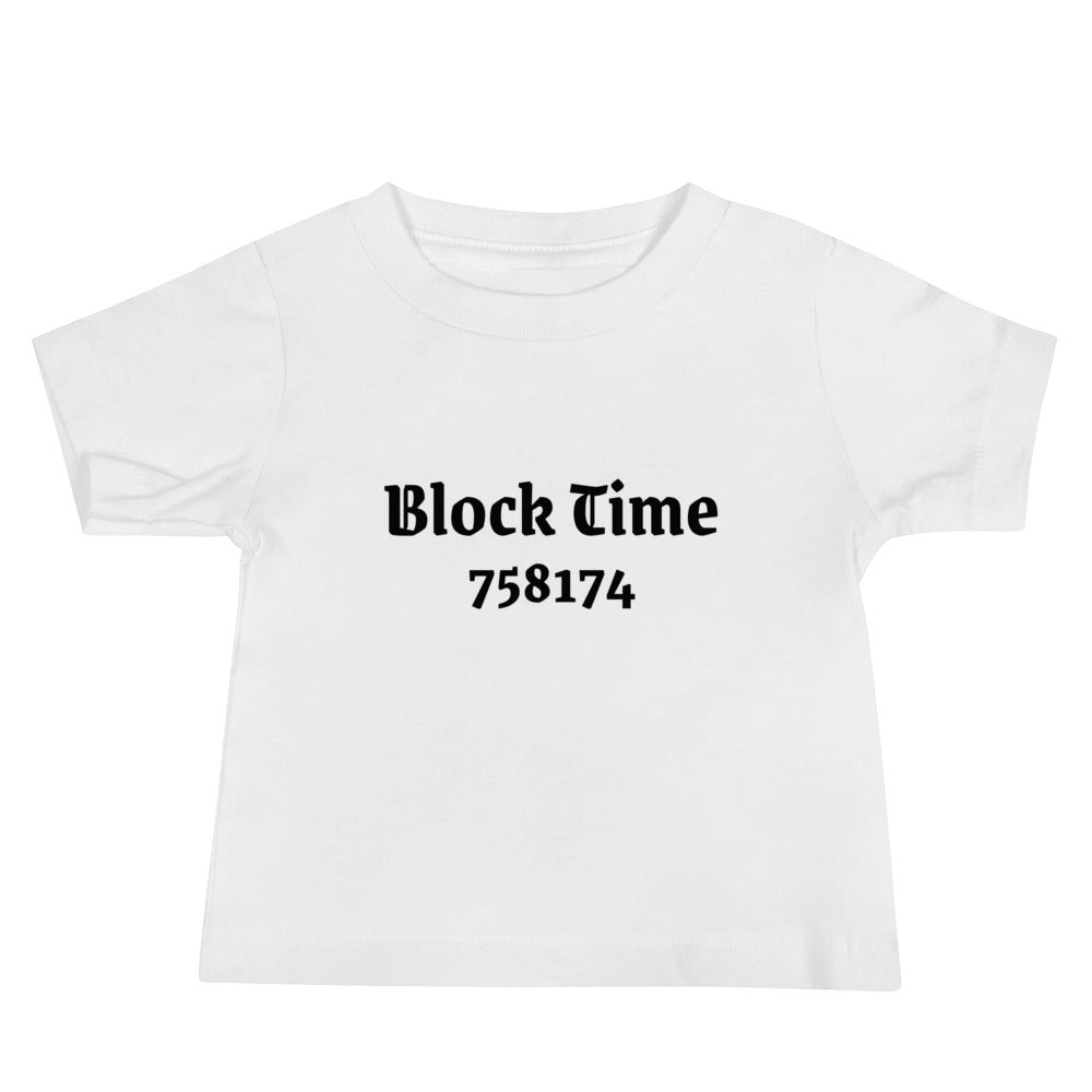 Block Time Personalized Baby Jersey Short Sleeve Tee
