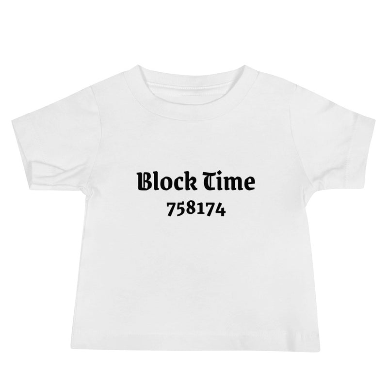 Block Time Personalized Baby Jersey Short Sleeve Tee