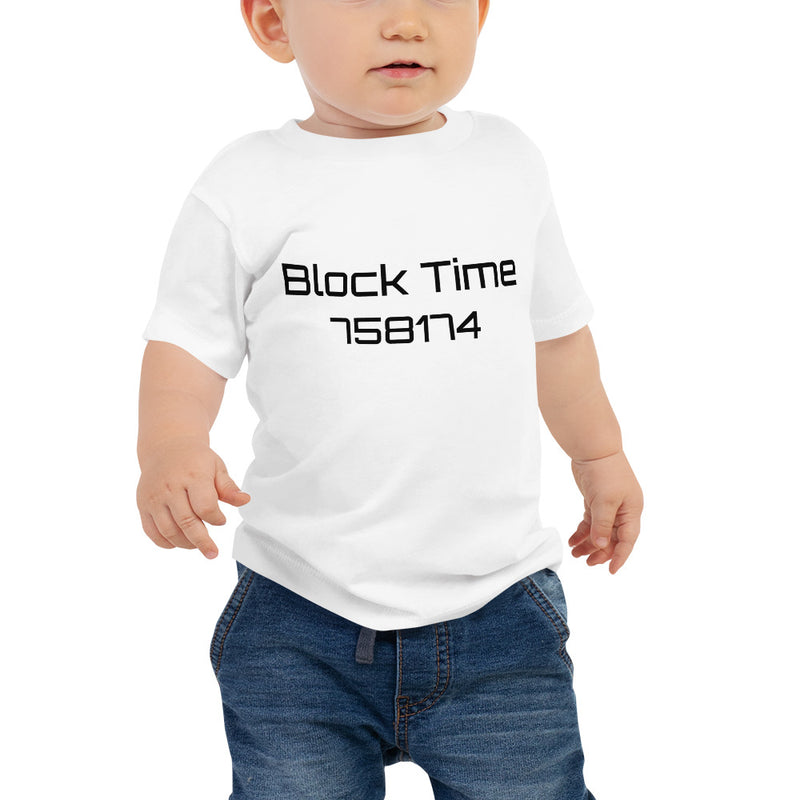 Block Time Personalized Baby Jersey Short Sleeve Tee