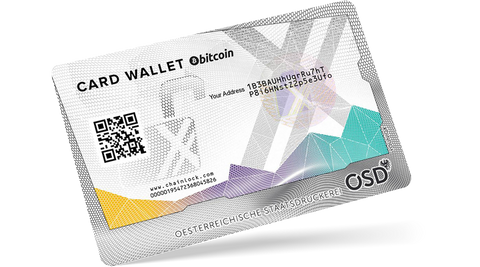 Bitcoin Card Wallet von Coinfinity