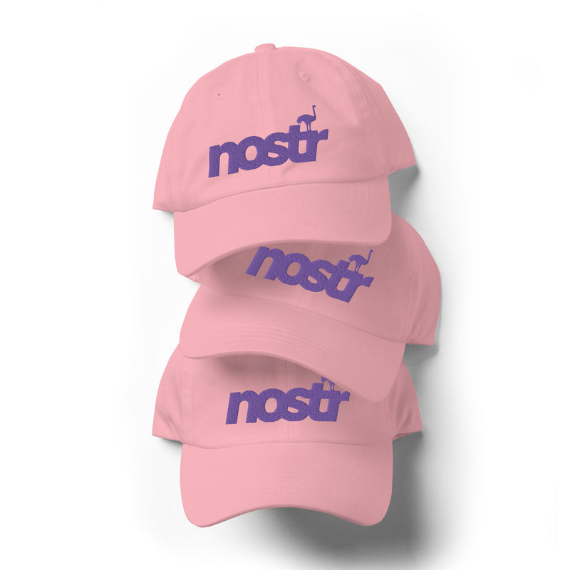 Nostr Unstructured Dad Hat with Curved Brim