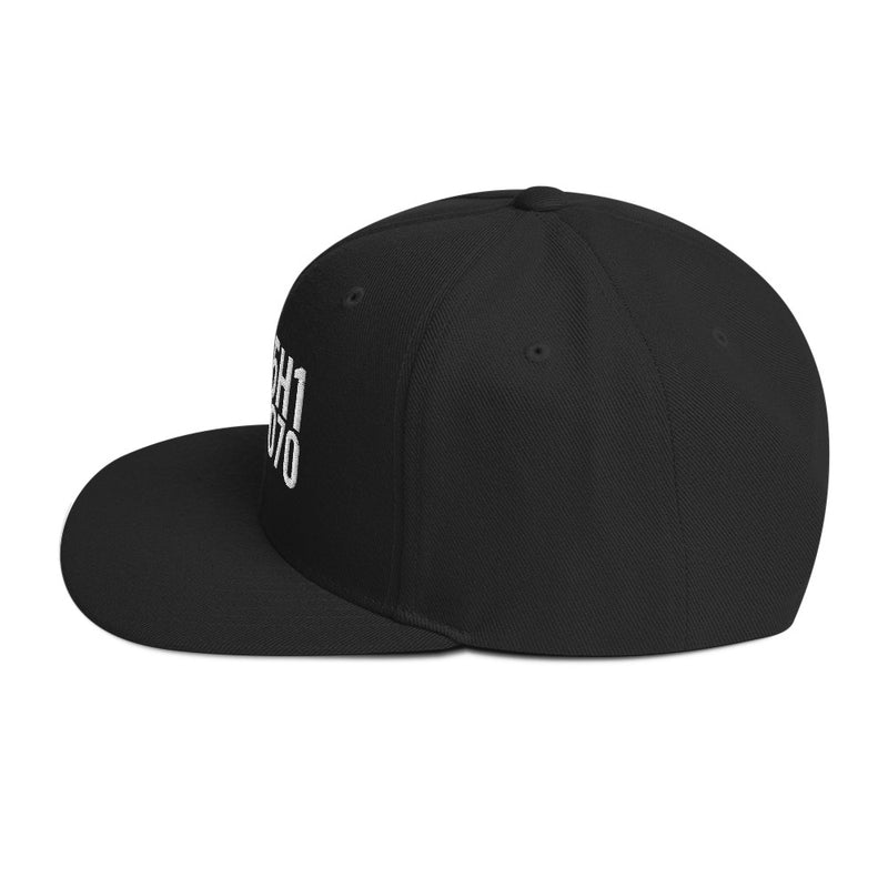 Satoshi Nakamoto Structured Snapback Cap with Flat Brim