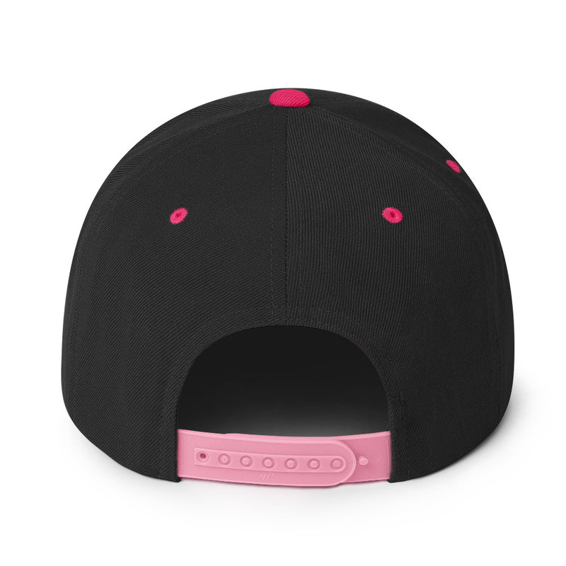 Infinity Divided by 21 Mio Knut Svanholm Structured Snapback Cap with Flat Brim