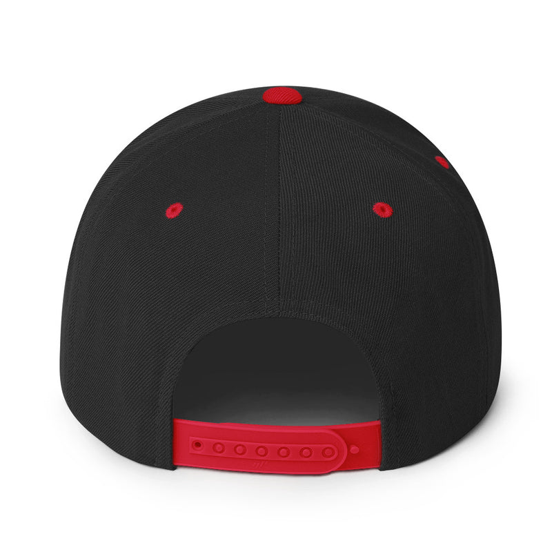 Satoshi Nakamoto Structured Snapback Cap with Flat Brim