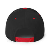 Satoshi Nakamoto Structured Snapback Cap with Flat Brim