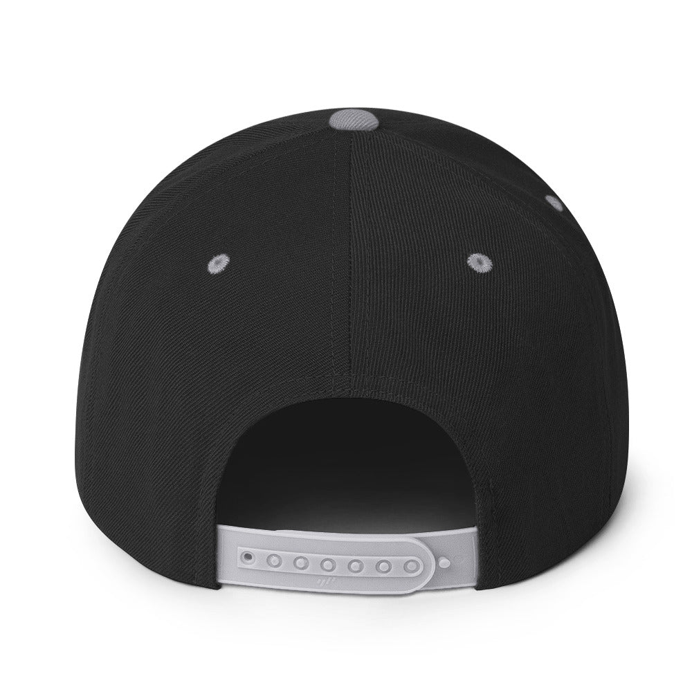 Infinity Divided by 21 Mio Knut Svanholm Structured Snapback Cap with Flat Brim