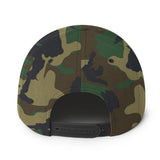 Satoshi Nakamoto Structured Snapback Cap with Flat Brim