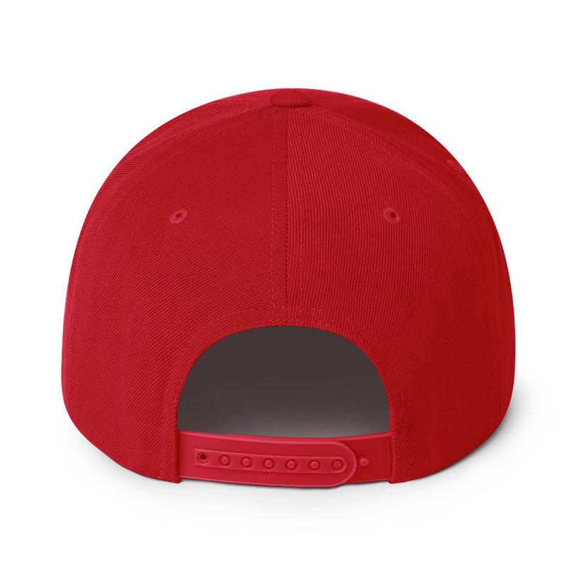 Satoshi Nakamoto Structured Snapback Cap with Flat Brim