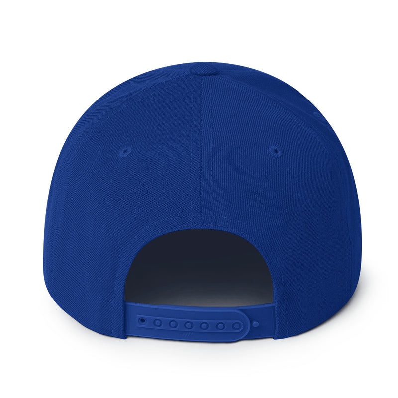 Satoshi Nakamoto Structured Snapback Cap with Flat Brim