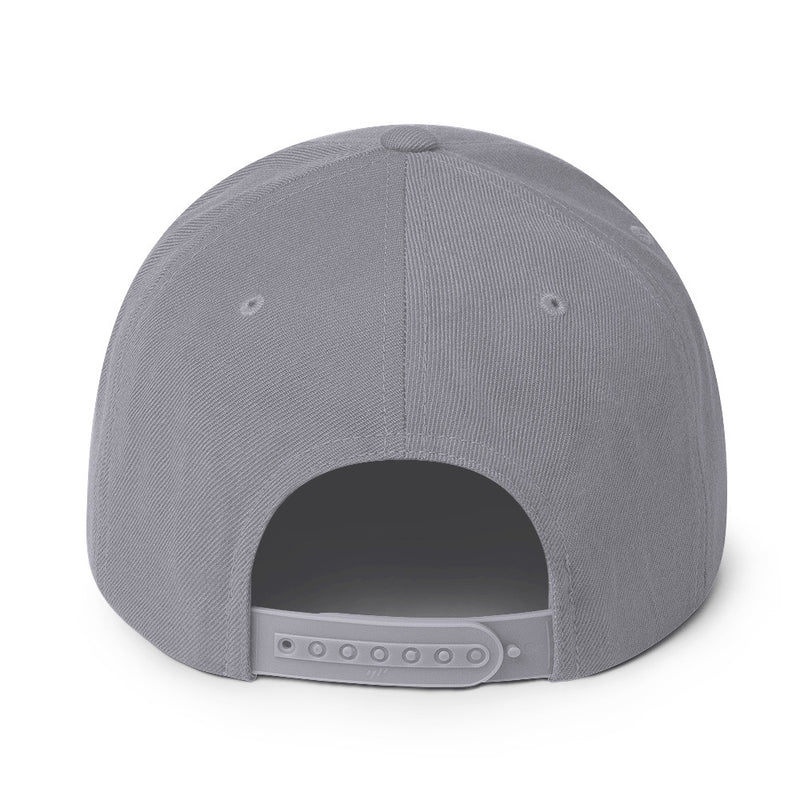 Satoshi Nakamoto Structured Snapback Cap with Flat Brim