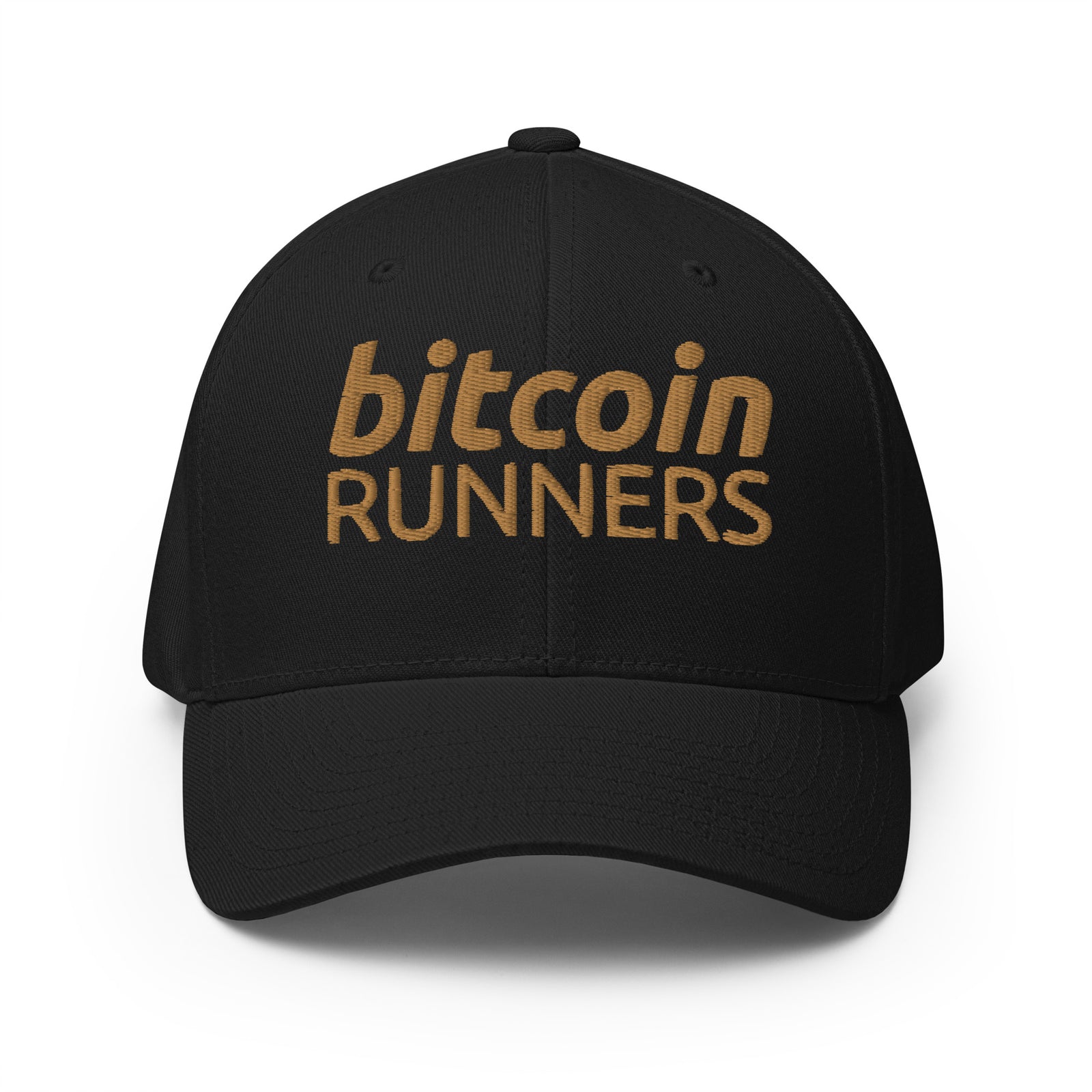 Bitcoin Runners Structured Flexfit Full Baseball Cap with Curved Brim