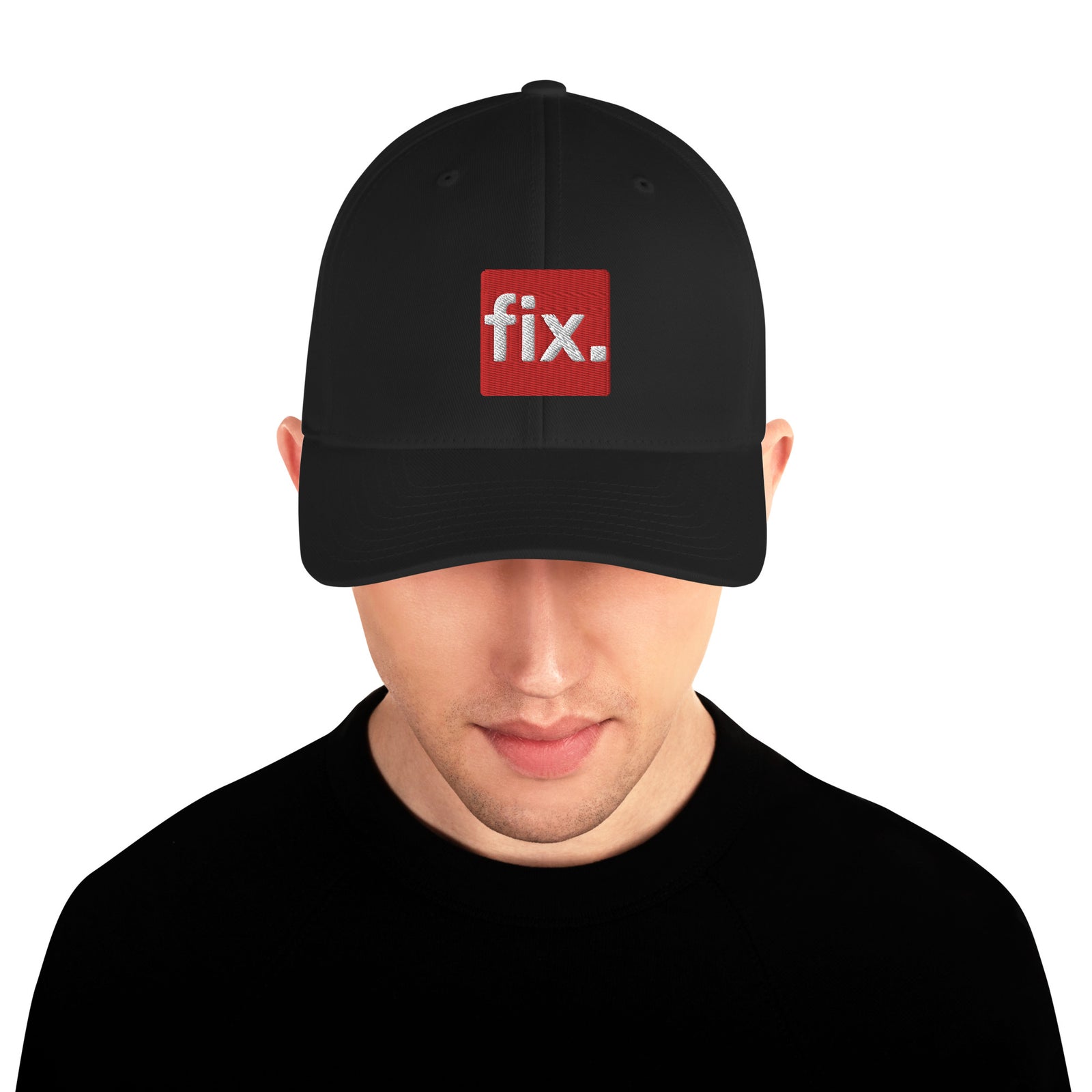 Fix the Money. Structured Flexfit Full Baseball Cap with Curved Brim