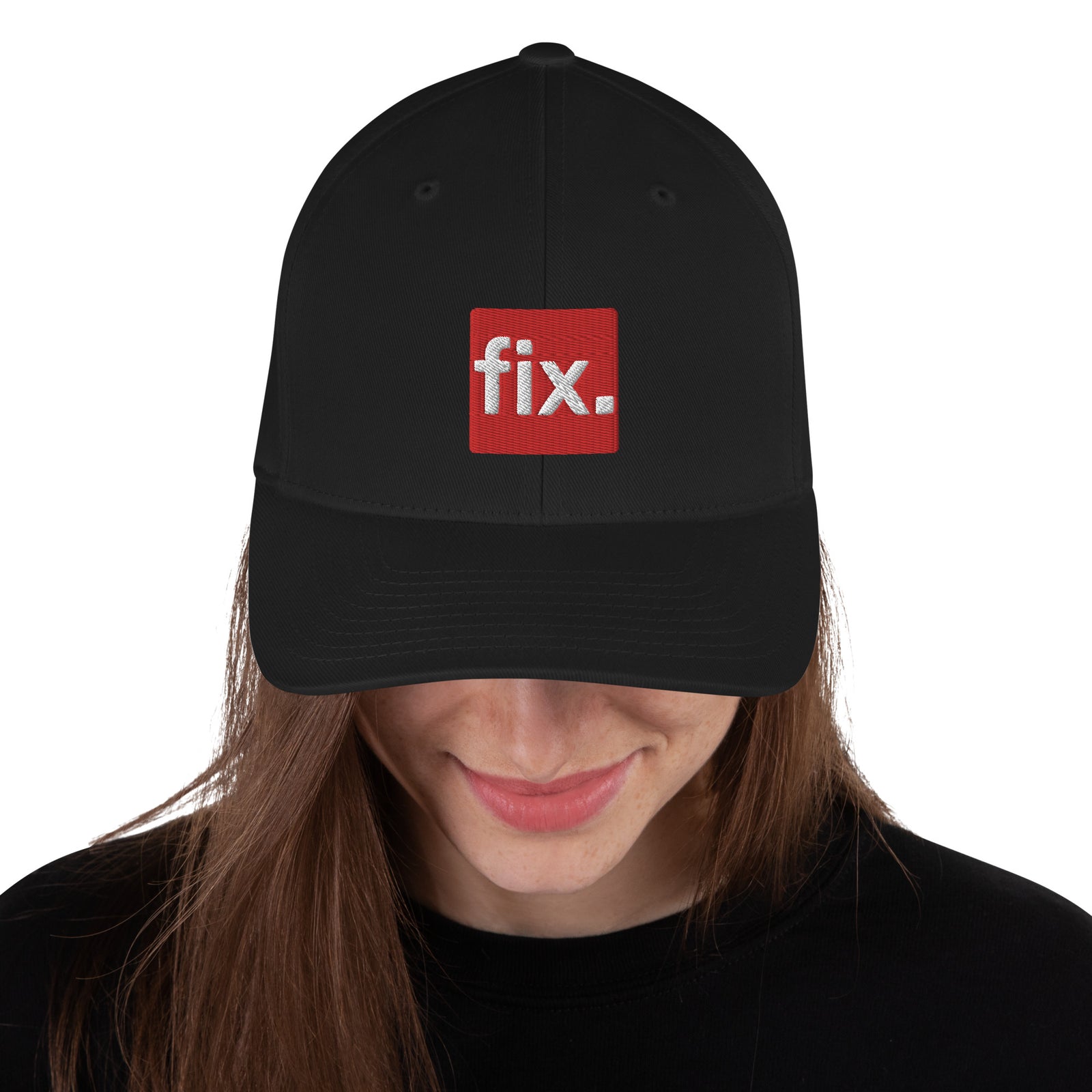 Fix the Money. Structured Flexfit Full Baseball Cap with Curved Brim