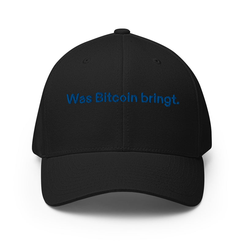 Was Bitcoin bringt. Structured Flexfit Full Baseball Cap with Curved Brim