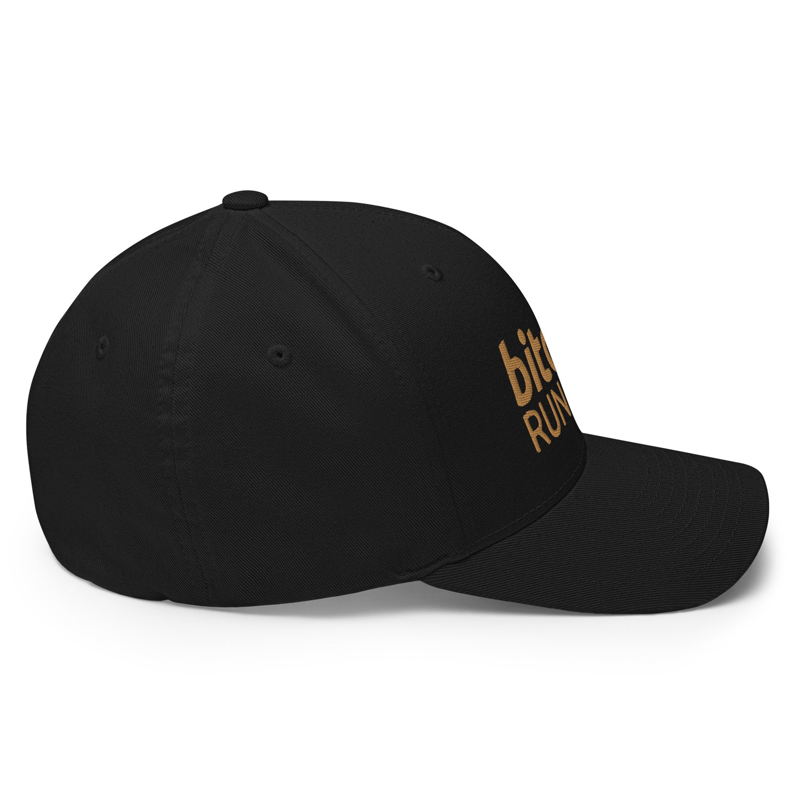 Bitcoin Runners Structured Flexfit Full Baseball Cap with Curved Brim