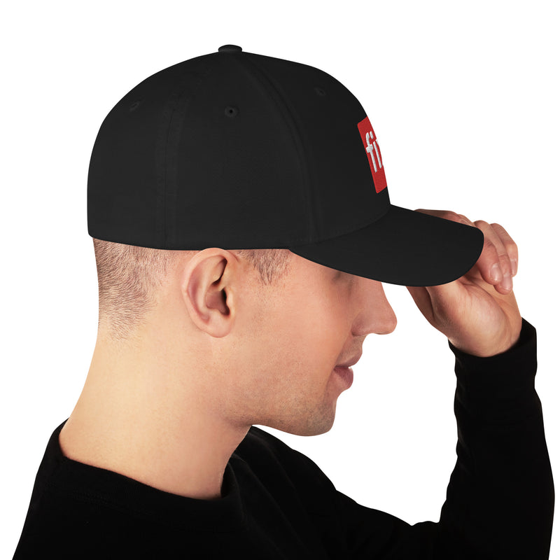 Fix the Money. Structured Flexfit Full Baseball Cap with Curved Brim