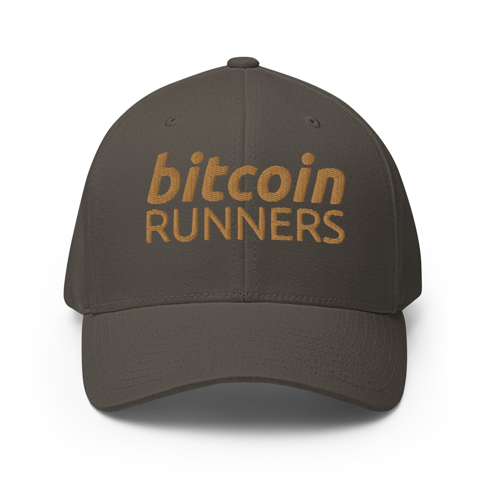 Bitcoin Runners Structured Flexfit Full Baseball Cap with Curved Brim