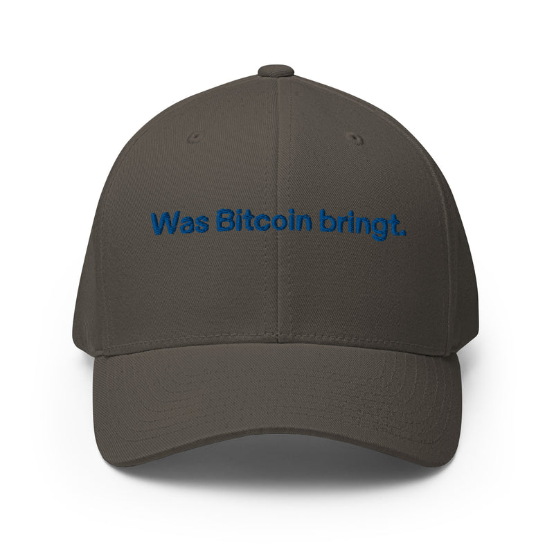 Was Bitcoin bringt. Structured Flexfit Full Baseball Cap with Curved Brim