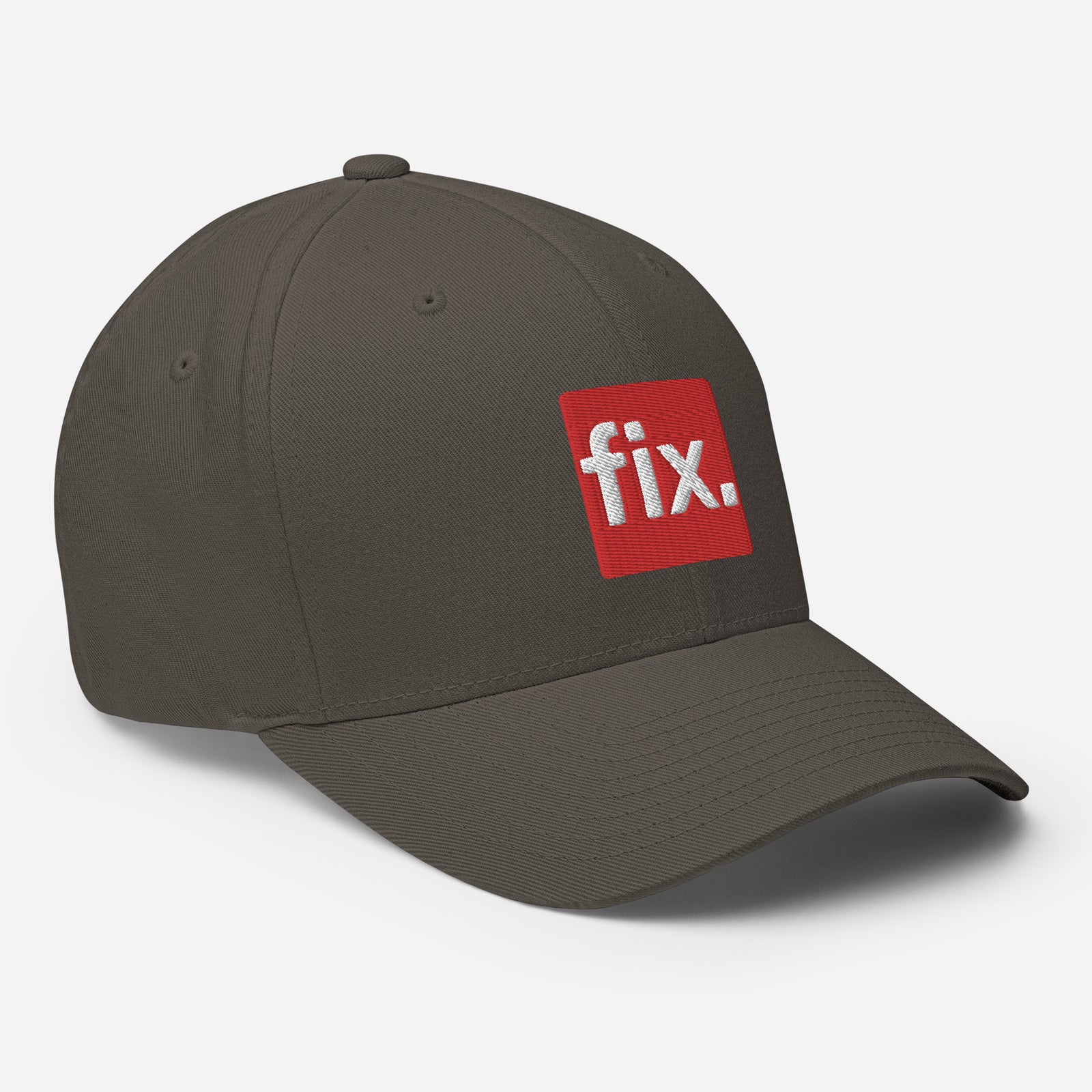 Fix the Money. Structured Flexfit Full Baseball Cap with Curved Brim