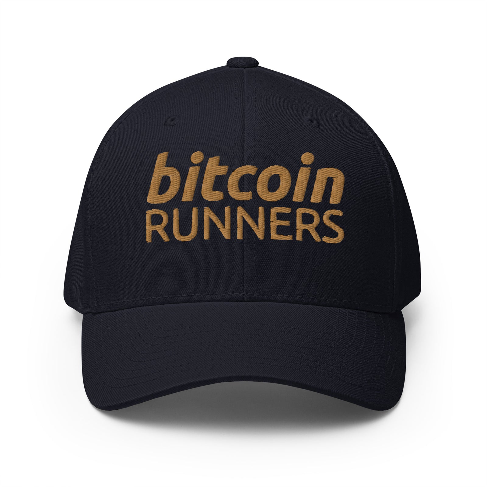 Bitcoin Runners Structured Flexfit Full Baseball Cap with Curved Brim