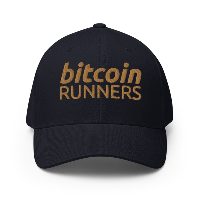 Bitcoin Runners Structured Flexfit Full Baseball Cap with Curved Brim