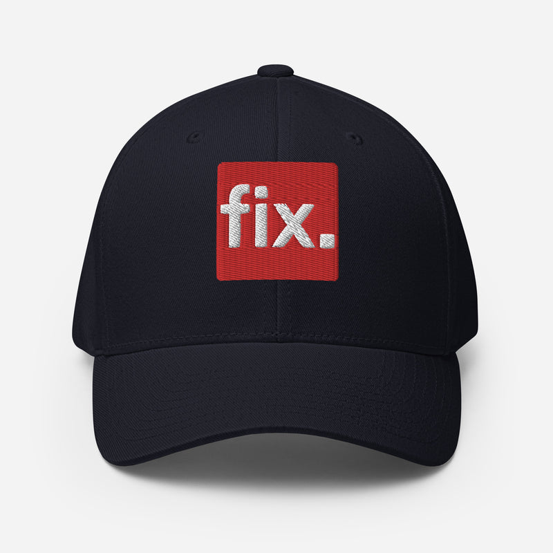 Fix the Money. Structured Flexfit Full Baseball Cap with Curved Brim