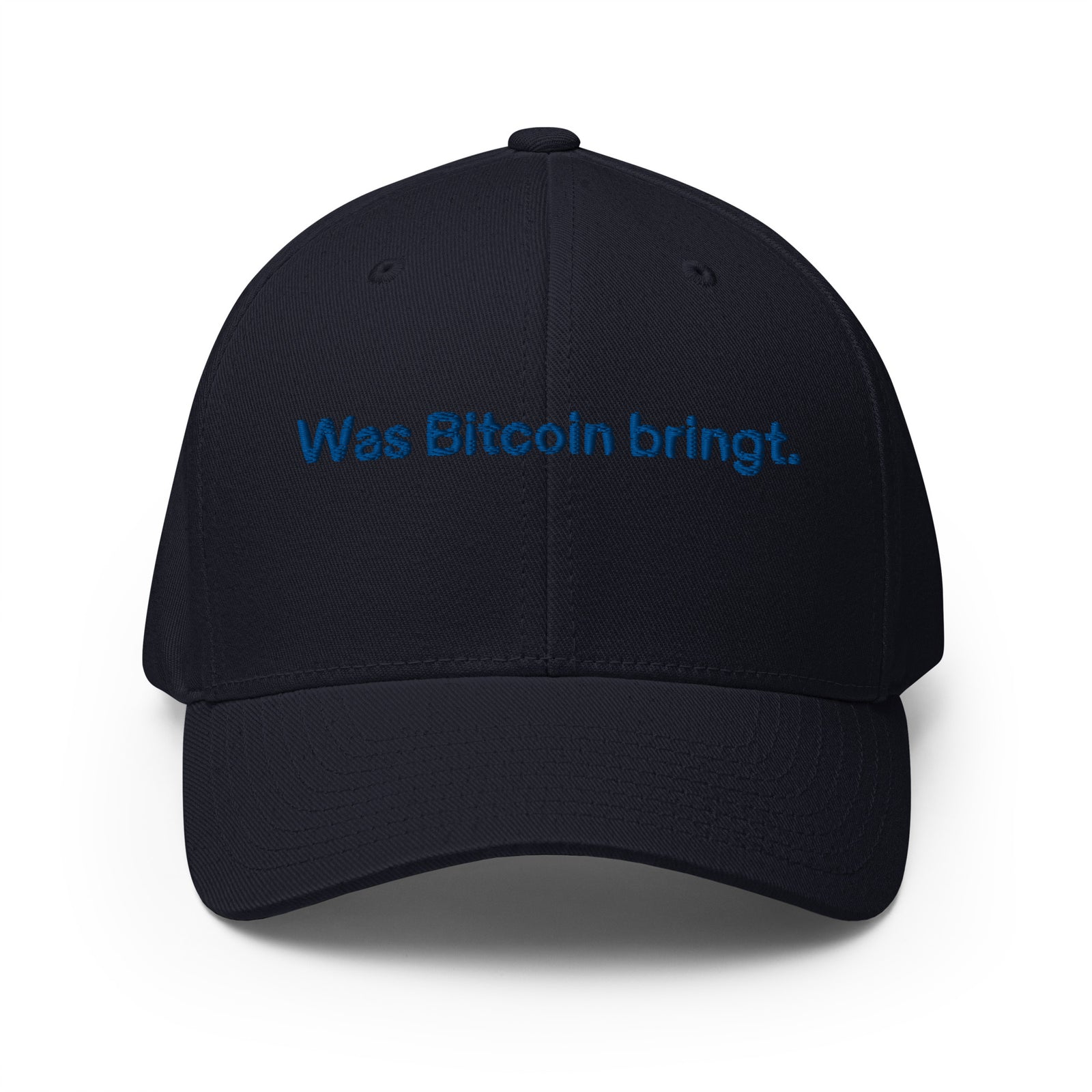 Was Bitcoin bringt. Structured Flexfit Full Baseball Cap with Curved Brim