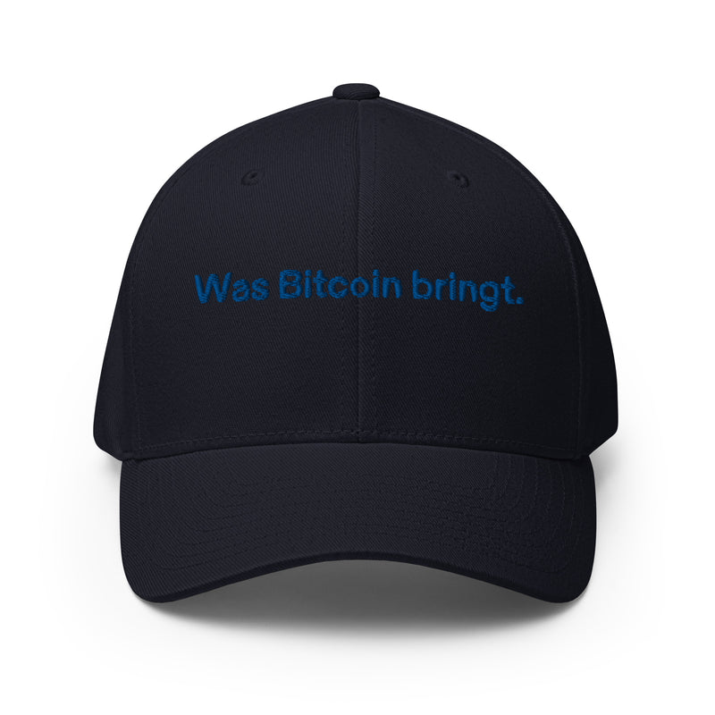 Was Bitcoin bringt. Structured Flexfit Full Baseball Cap with Curved Brim