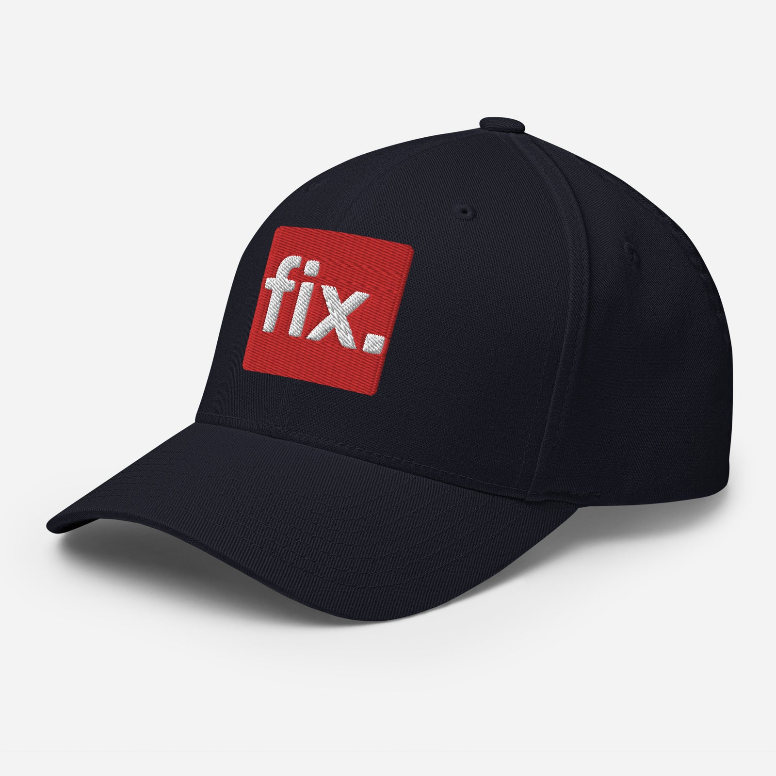 Fix the Money. Structured Flexfit Full Baseball Cap with Curved Brim