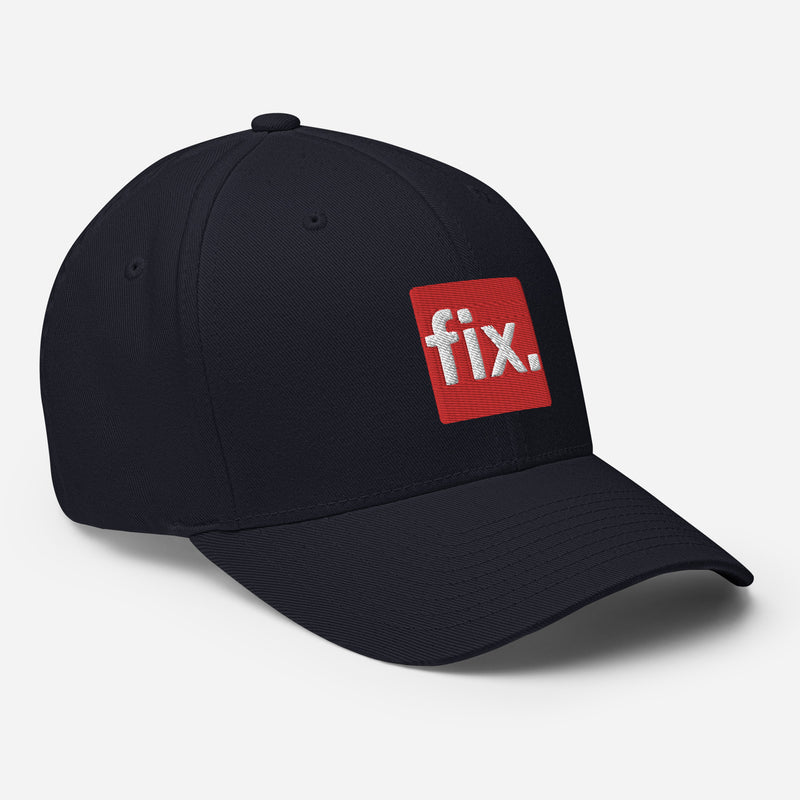 Fix the Money. Structured Flexfit Full Baseball Cap with Curved Brim