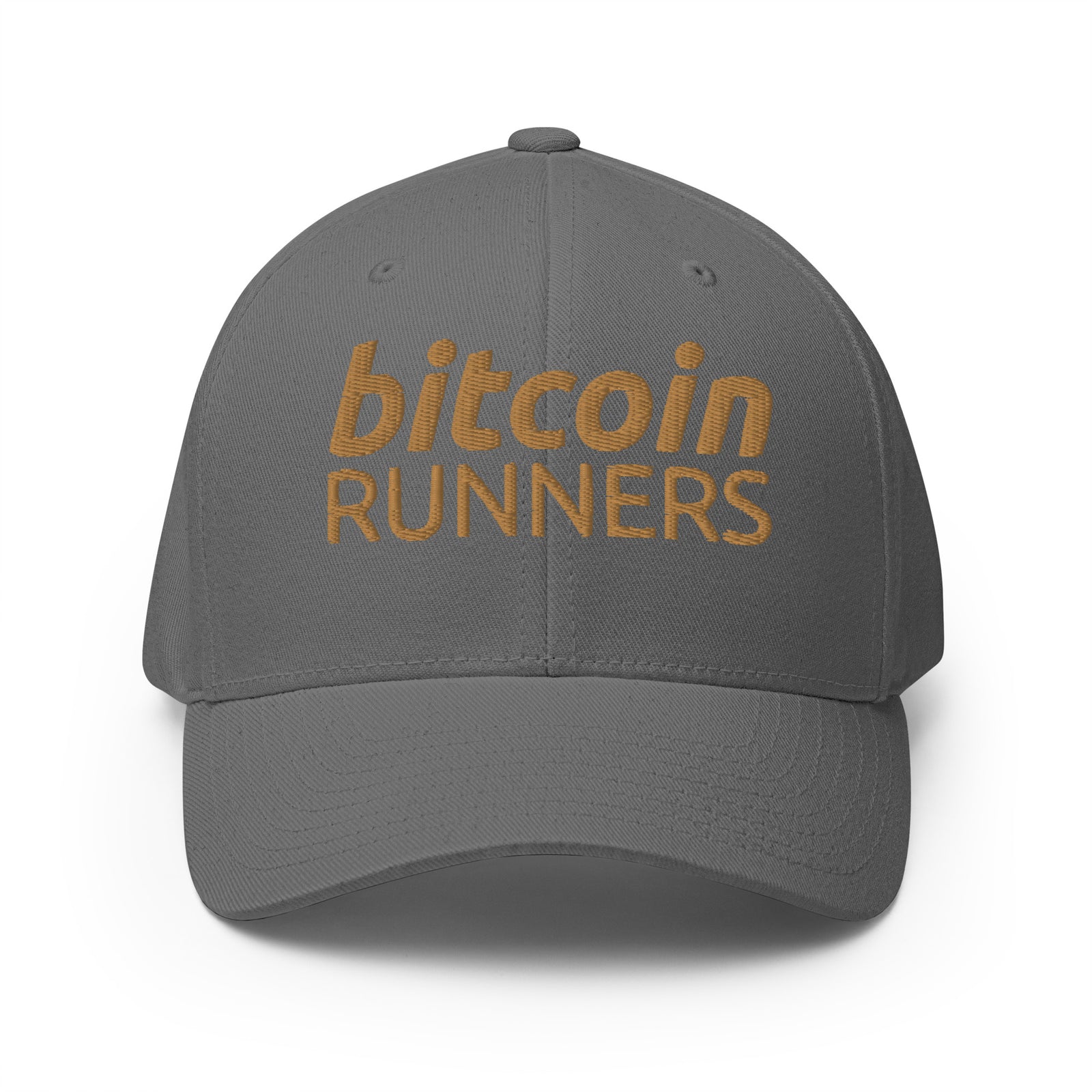 Bitcoin Runners Structured Flexfit Full Baseball Cap with Curved Brim