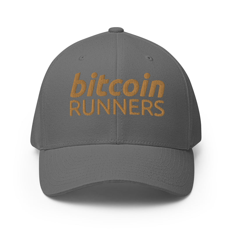 Bitcoin Runners Structured Flexfit Full Baseball Cap with Curved Brim