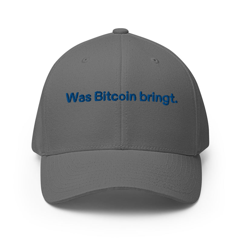 Was Bitcoin bringt. Structured Flexfit Full Baseball Cap with Curved Brim