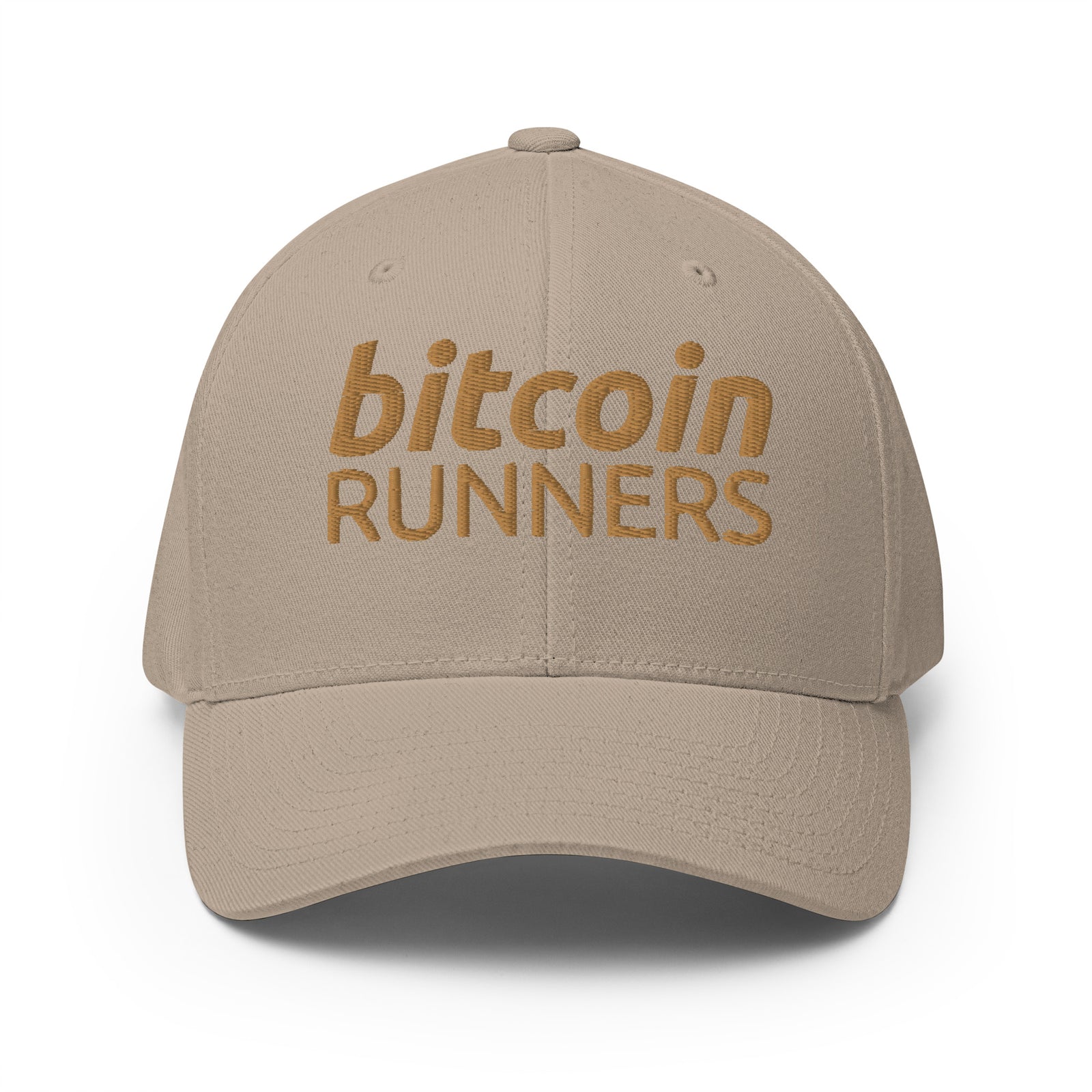 Bitcoin Runners Structured Flexfit Full Baseball Cap with Curved Brim