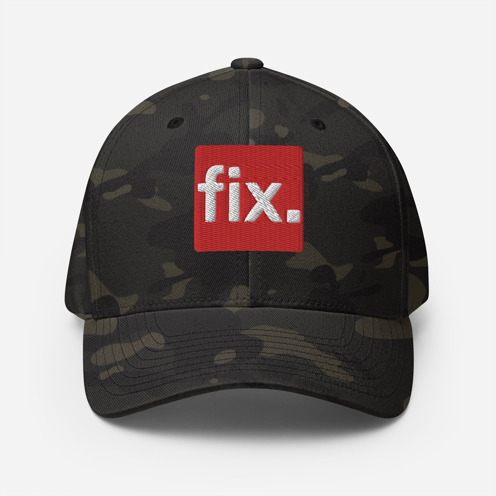 Fix the Money. Structured Flexfit Full Baseball Cap with Curved Brim
