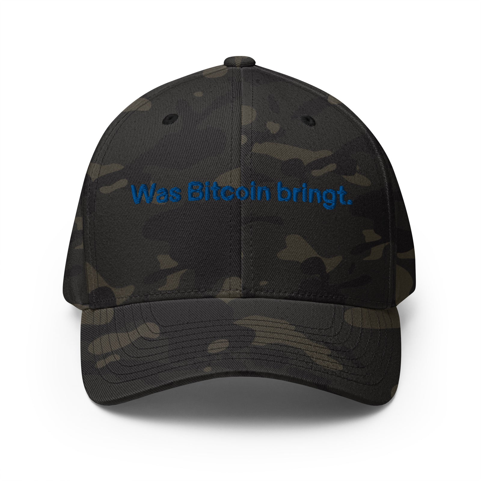 Was Bitcoin bringt. Structured Flexfit Full Baseball Cap with Curved Brim
