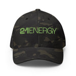 21ENERGY Structured Flexfit Full Baseball Cap with Curved Brim