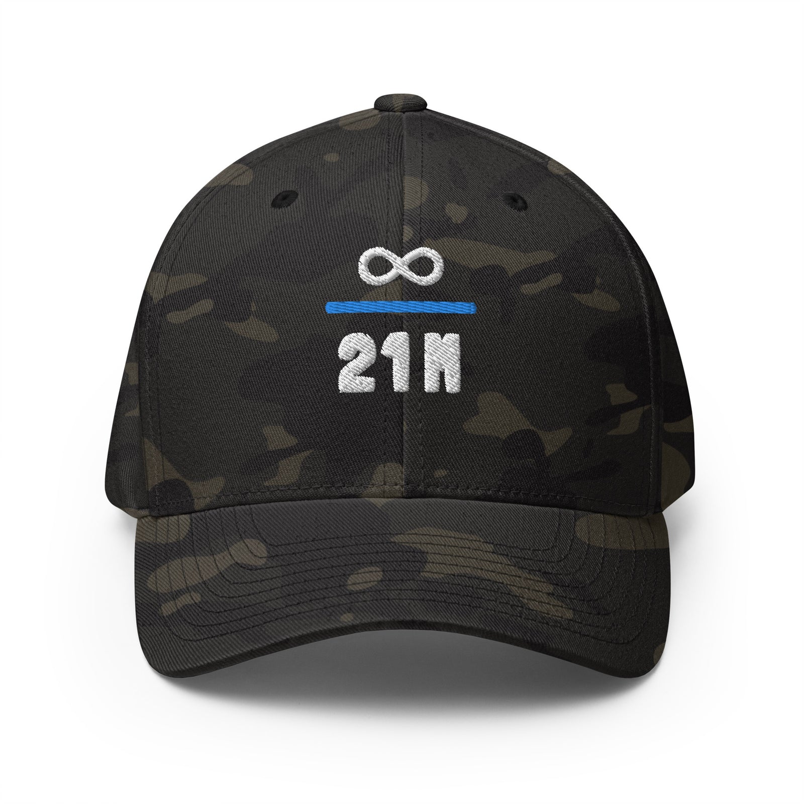 Infinity Divided by 21 Mio Knut Svanholm Structured Flexfit Full Baseball Cap with Curved Brim