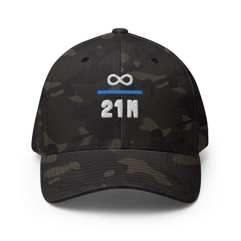 Infinity Divided by 21 Mio Knut Svanholm Structured Flexfit Full Baseball Cap with Curved Brim