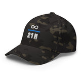 Infinity Divided by 21 Mio Knut Svanholm Structured Flexfit Full Baseball Cap with Curved Brim
