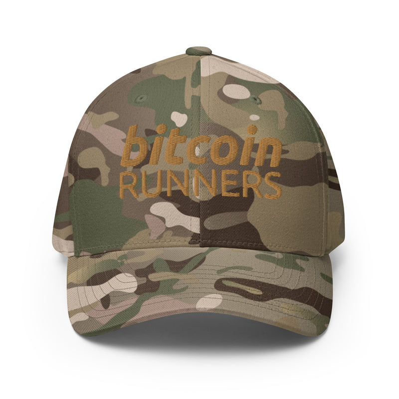 Bitcoin Runners Structured Flexfit Full Baseball Cap with Curved Brim