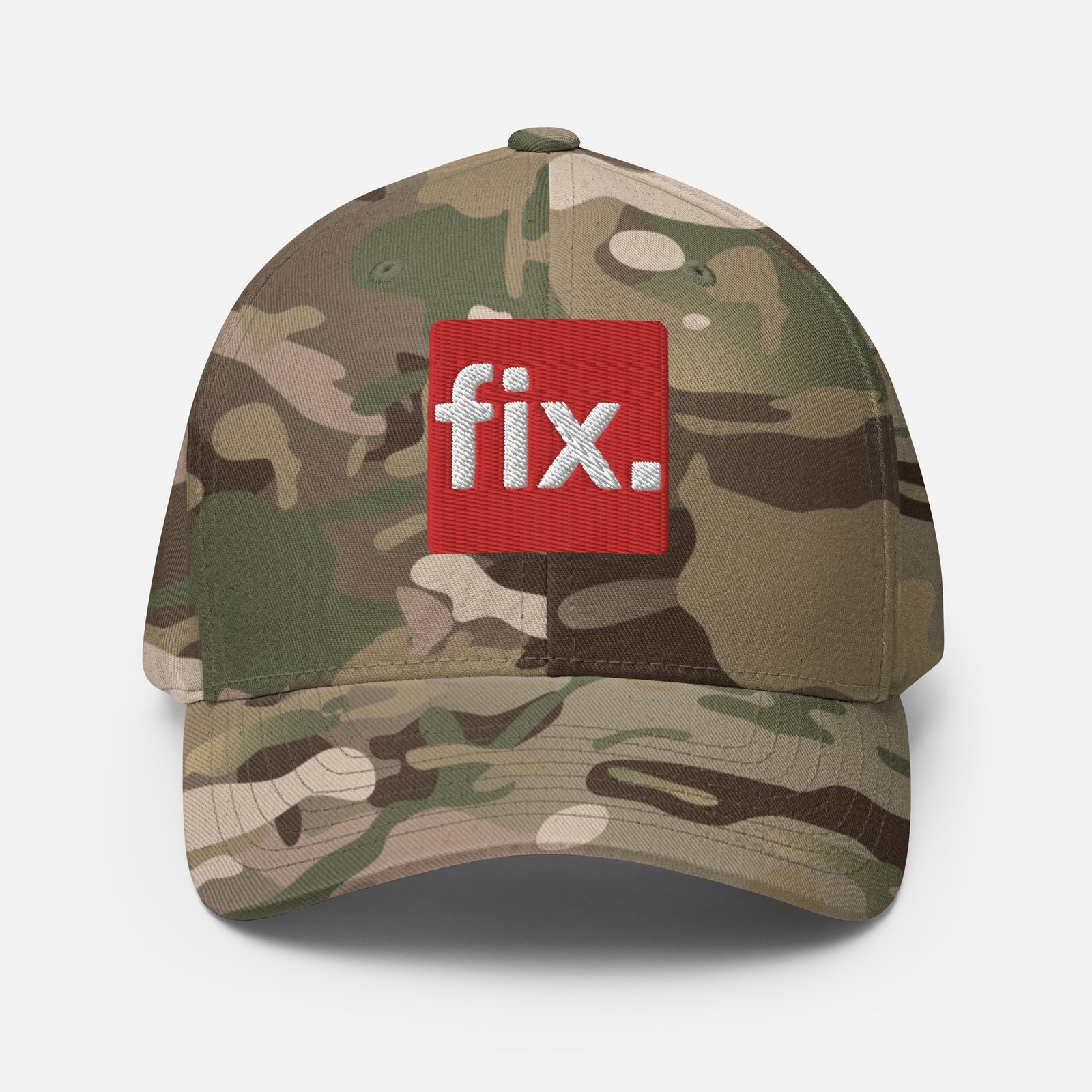 Fix the Money. Structured Flexfit Full Baseball Cap with Curved Brim