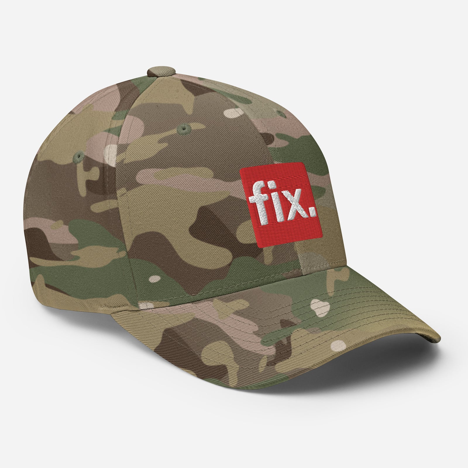 Fix the Money. Structured Flexfit Full Baseball Cap with Curved Brim