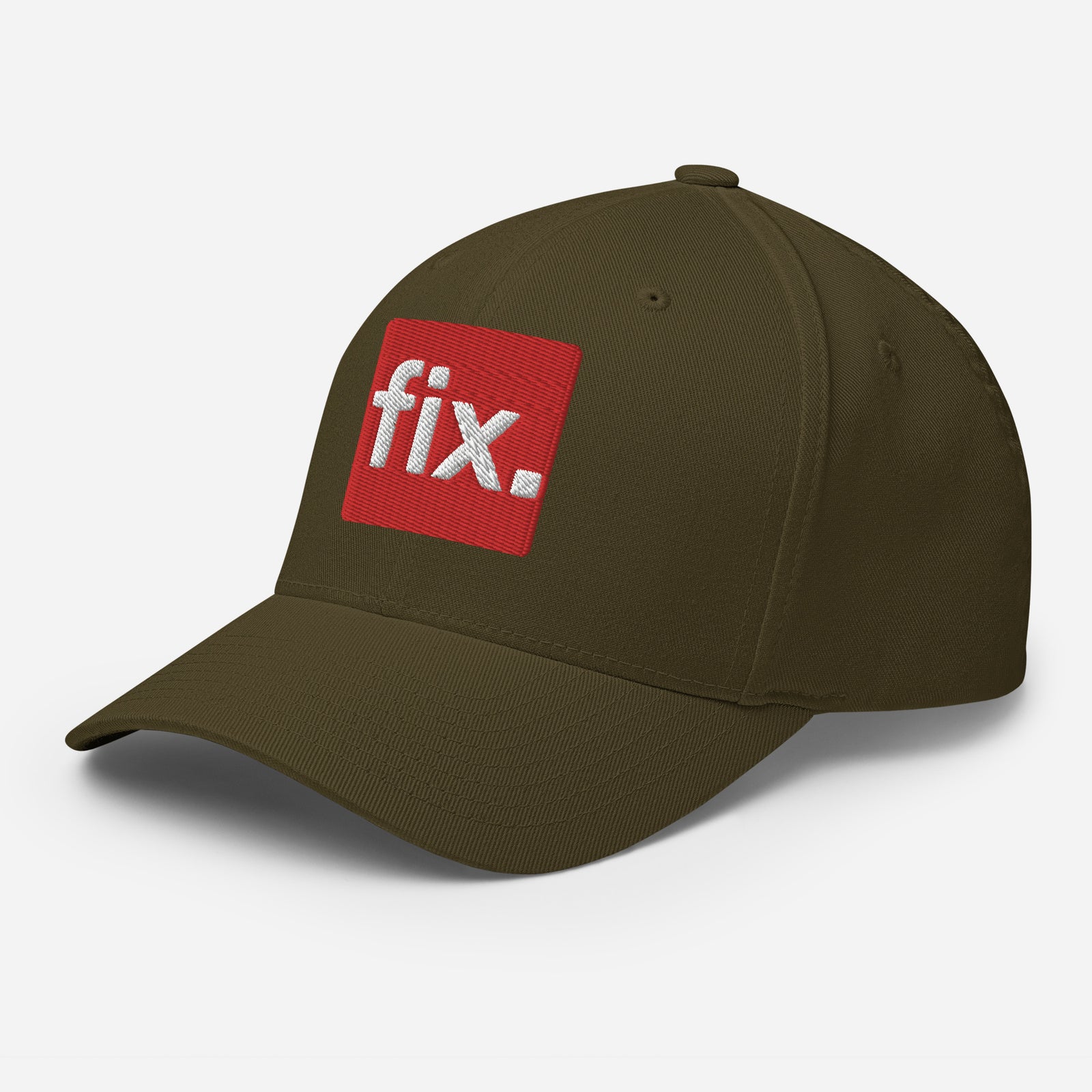 Fix the Money. Structured Flexfit Full Baseball Cap with Curved Brim