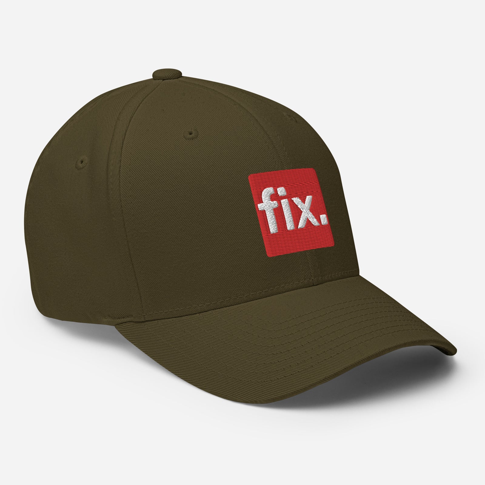 Fix the Money. Structured Flexfit Full Baseball Cap with Curved Brim