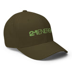 21ENERGY Structured Flexfit Full Baseball Cap with Curved Brim